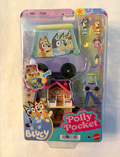 Mattel Polly Pocket Bluey Playset w/ Car  Figures, Ages 4 NIB