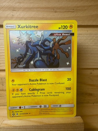 Xurkitree SV14/SV94 Pokemon TCG HIF:SV: Hidden Fates: Shiny Vault NM