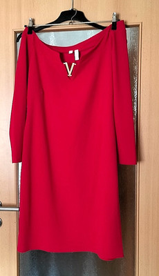 Damen Etui Kleid 48 ROT 48/50 Bodyflirt Boutique Carmen Ausschnitt neu ohne Etik