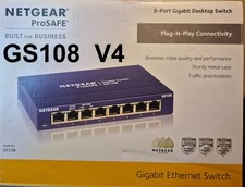 Netgear GS108 V4 Latest Version Prosafe 8-Port Switch Brand New
