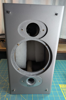Polk Audio RTi6 Empty Speaker Cabinet OEM Enclosure Black Wood PARTS, SOLID!