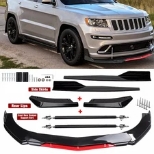 For Jeep Grand Cherokee Front Bumper Lip Spoiler Side Skirt Rear Lip Strut Rods