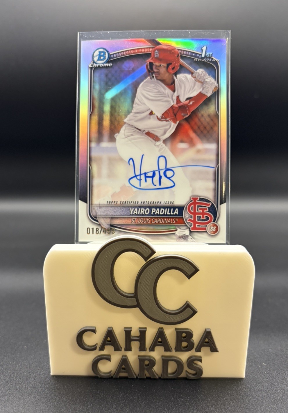 2025 Bowman Chrome - 1st Bowman Autograph Yairo Padilla Refractor /499