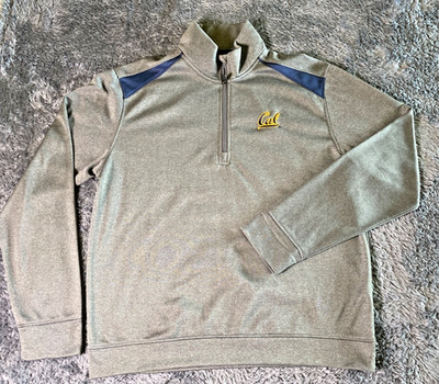 California Golden Bears NCAA Campus Drive Sweatshirt Mens L Gray Long Sleeve
