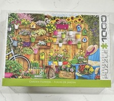 Garden Flowers 1000 Piece Jigsaw Puzzle NEW Sealed Free Ship Eurographics