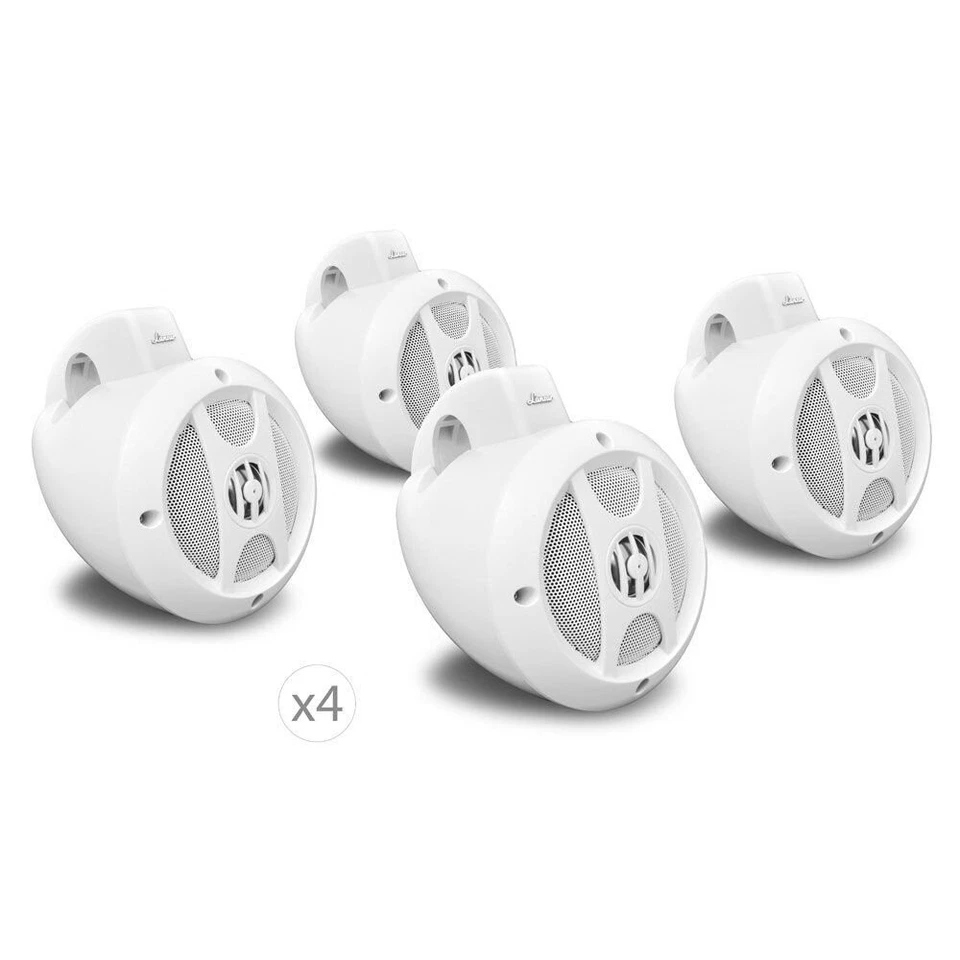 4 Channel Quad Waterproof 4” UTV/ATV/Snowmobile/Marine Amplified Speaker System - Image 3 of 4