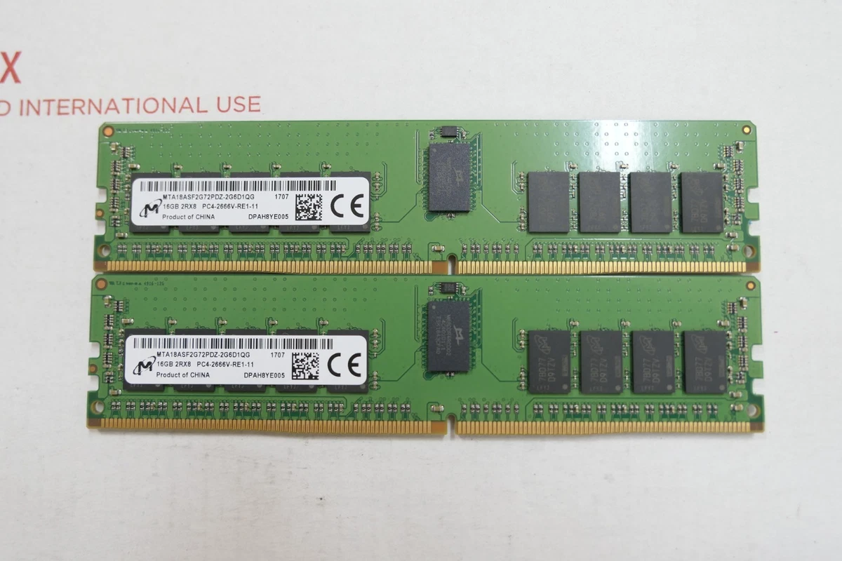 Micron DDR4 SDRAM 32 GB Total Capacity Memory (RAM) for sale | eBay