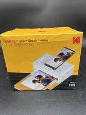 Kodak Instant Dock Plus Instant Photo Printer Bundle with 80 Sheets White PD460