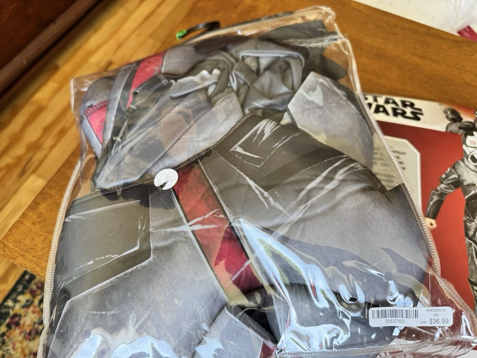 Star Wars The Bad Batch Wrecker Niños Rubíes Talla Niños Grande Disfraz + Máscara Foto 3 de 4