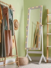 Full Length Mirror With Stand, Full Body for Bedroom, Floor Cheval With Light...