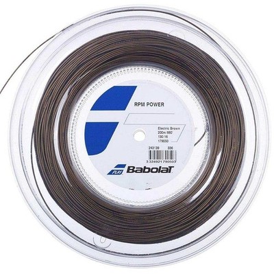 BABOLAT RPM POWER (200 METRES) 16g STRING REEL 1.30mm 660ft BROWN Tennis NADAL
