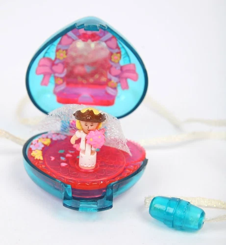 Polly Pocket 1996 Wedding Day Locket Bluebird Toys Vintage - Polly Veil Flowers