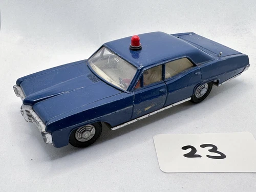 RARE VINTAGE DINKY TOYS 252 PONTIAC PARISIENNE RCMP POLICE CAR DIECAST 1970 VGC