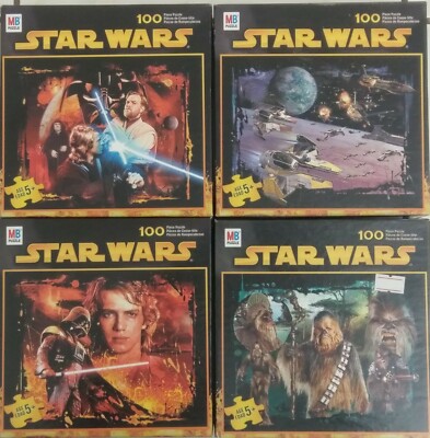 Star Wars Set of 4 Puzzles 100pc Hasbro Sealed NEW! | eBay