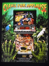 CREATURE FROM THE BLACK LAGOON UNIVERSAL MONSTERS PINBALL FLYER MINT UNUSED