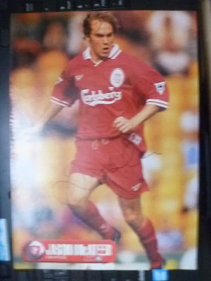 Original Hand Signed Press Cutting- JASON McATEER, Liverpool FC (apx. A4.) - Image 1 of 3