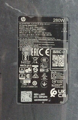 Original HP OMEN 280W 4.5mm Power Adapter Charger TPN-LA27 TPN-CA26 M94073-001 - Picture 2 of 8