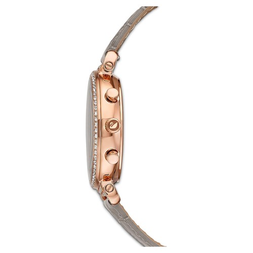 Swarovski Passage Chrono watch Swiss Made, Leather strap, Rose gold tone 5580348 - Picture 3 of 4