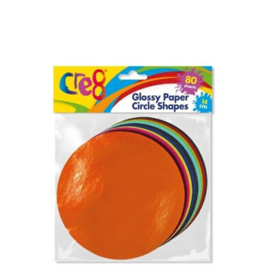 Cre8  Papierformen Glanzpapier Kreisformen 80 Blatt