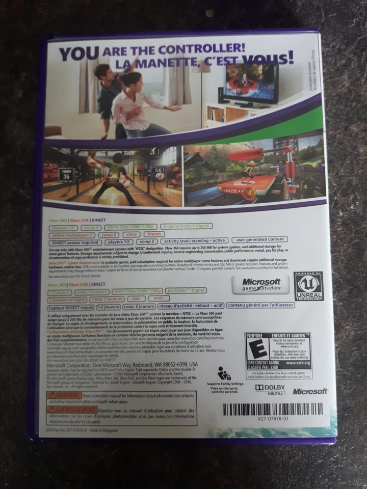 Kinect Adventures 2010 Xbox 360 Kinect Game COMPLETE Good Condition - Image 2 of 2