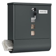 Briefkasten Wandbriefkasten Zeitungsfach Postkasten abschließbar Personalisiert