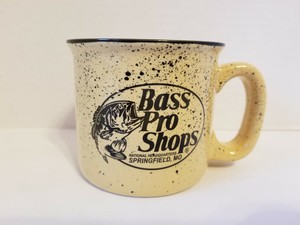 BASS PRO SHOPS Yellow Ceramic Speckled 16oz. Coffee Mug | eBay