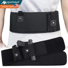 Tactical Belly Band Holster Concealed Carry Hand Gun Pistol Waist Hidden Belt