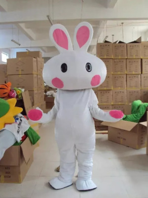 Easter Bunny Mascot Costume Cosplay Party Dress Clothing Halloween Adults
