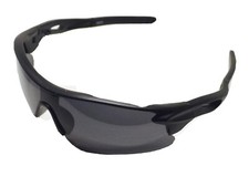 Mens Half Frame Wrap Around Cycling Baseball Ski Sunglasses Black 320D