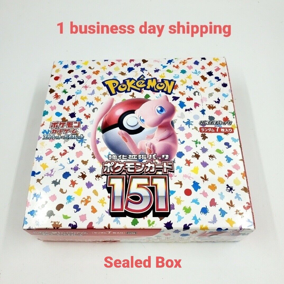 Pokemon Cards Scarlet & Violet Pokemon Card 151 Booster Box sv2a Sealed Japanese