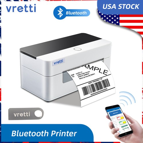 VRETTI Bluetooth Thermal Shipping Label Printer 4x6 POSHMARK ETSY EBAY MERCARI - 第 1/11 張圖片
