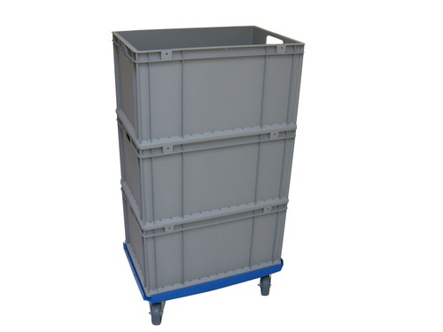 Transportroller 600x400 Transportwagen - Bäckerei - blau - Kistenroller Rolli - Bild 2 von 4