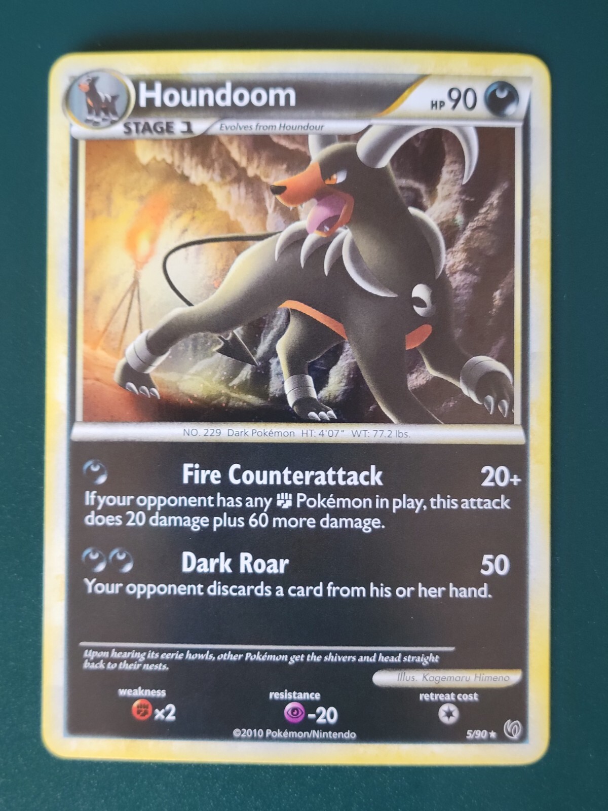 Pokemon HGSS: Undaunted - Houndoom 5/90 - Holo Rare - LP/LP+ [#1]