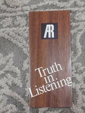 MINT ORIGINAL VINTAGE ACOUSTIC RESEARCH AR18 AR25 DEALER BROCHURE