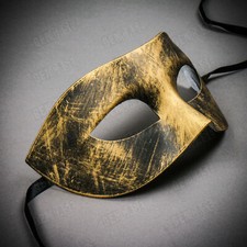 Phantom Classic Black Gold Venetian Masquerade Ball Party Eye Mask Mardi Gras