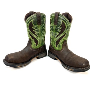 workhog wide square toe venttek work boot