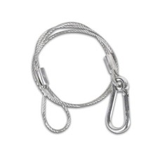 Steel safety cable with PVC-covered sheath for protection of bicycles