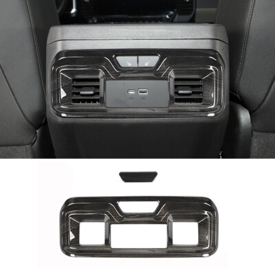 #ad Black Wood Rear Air Vent Cover Trim For Silverado GMC SIERRA 2019 Accessories $22.99