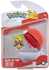 NEW Jazwares Pokemon Clip N Go CHESPIN Figure + POKE Ball PKW3134 Toy Pokeball