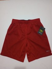 Athletic Sport Short Pant unisex Youth Athletic Mesh -L 10-12 Red New