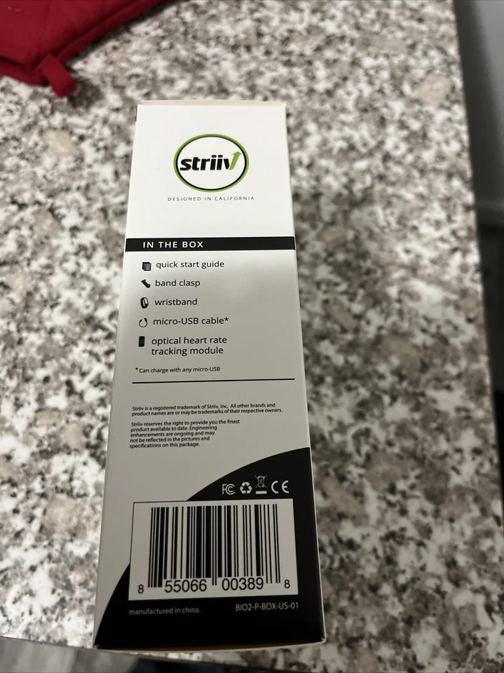 Striiv Bio 2 Plus 活动健身跟踪器兼容带蓝牙全新!! — 第 2/4 张图片