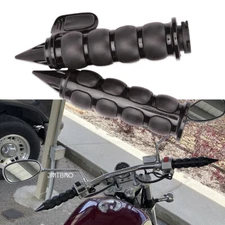 Motorcycle 1" Handlebar Hand Grips For Harley Honda Suzuki Kawasaki Universal US