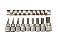 Teng M3812 10 Piece Clip Rail Hex Key Socket Set Metric- 3/8in Square Drive Teng M3812 10 Piece Clip Rail Hex Key Socket Set Metric- 3/8in Square Drive