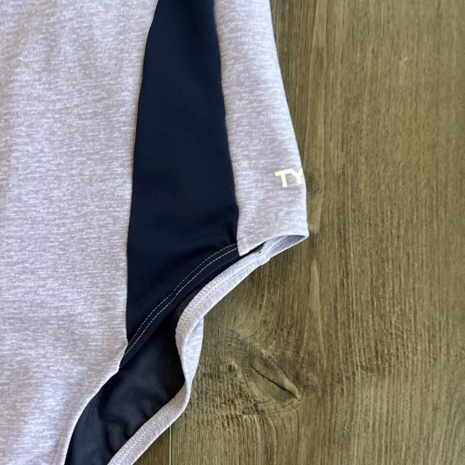 Womens Size 12 TYR MAXFIT Splice One Piece Swimsuit Purple - Image 3 of 4