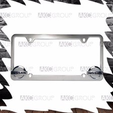 Heavy Duty Official Nissan Chrome License Plate Frame For Us License Plates