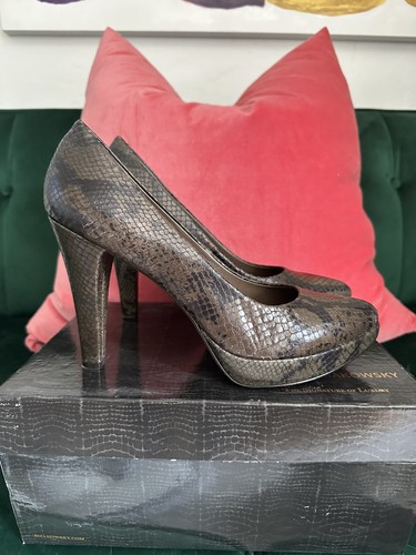 B Makowsky Leather Snake Shoes - Picture 3 of 4