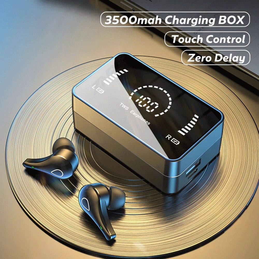 TWS Bluetooth 5.0 Earphones 3500mAh Charging Box 9D Stereo Wireless Headphone