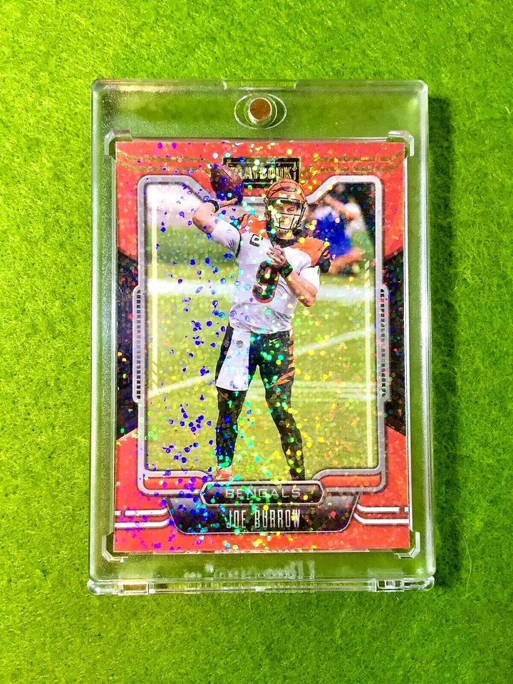 JERSEY TARJETA JOE BURROW WHITE SPARKLE PRIZM #9 BENGALS 2021 Playbook Joe Burrow SP
