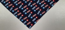 Dog Bandana, Patriotic, Fireworks, 4th of July, Sparkles, Red, White, Blue, M, L