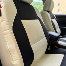 Waterproof Canvas Front Car Seat Covers Black Beige For Ford Explorer 2005-on